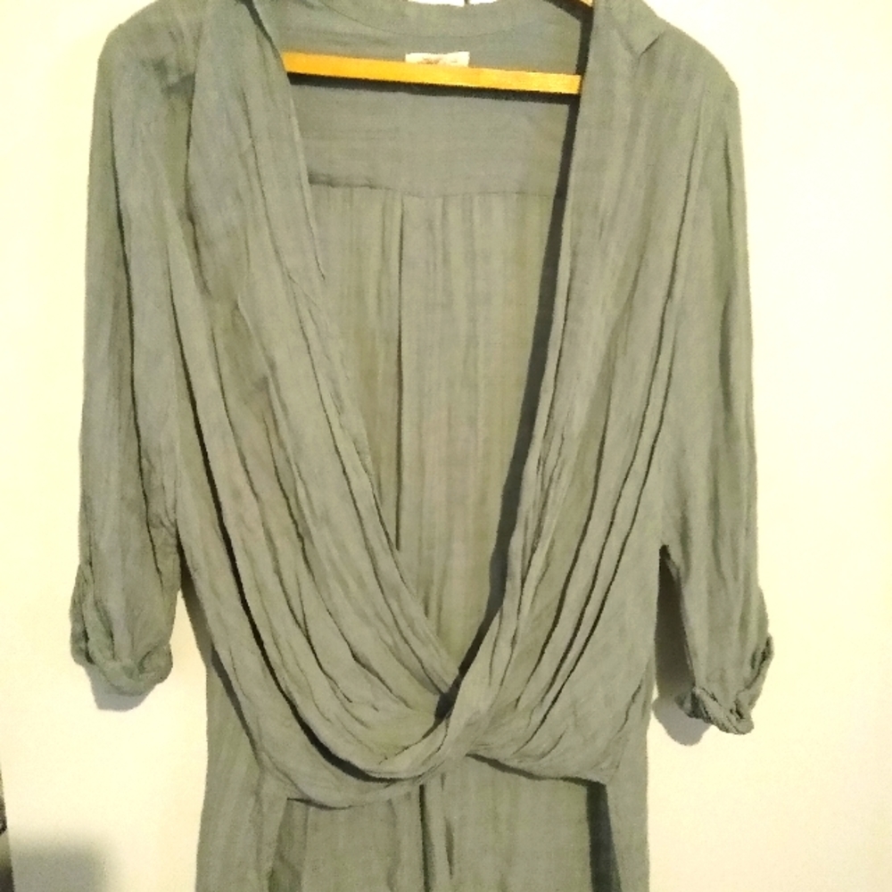 Silence and noise cross front blouse M